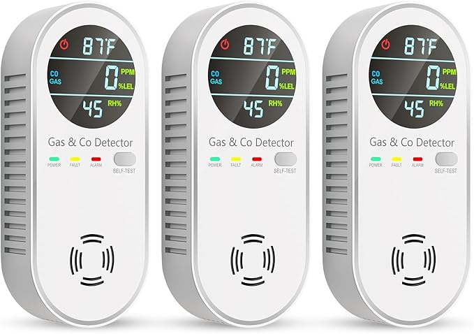 Carbon Monoxide Detectors & Natural Gas Detector, 4-in-1 Carbon Monoxide by VilfeLLC