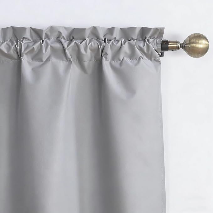 Easy Home 2 Panels Blackout Tier Curtain - Image 3