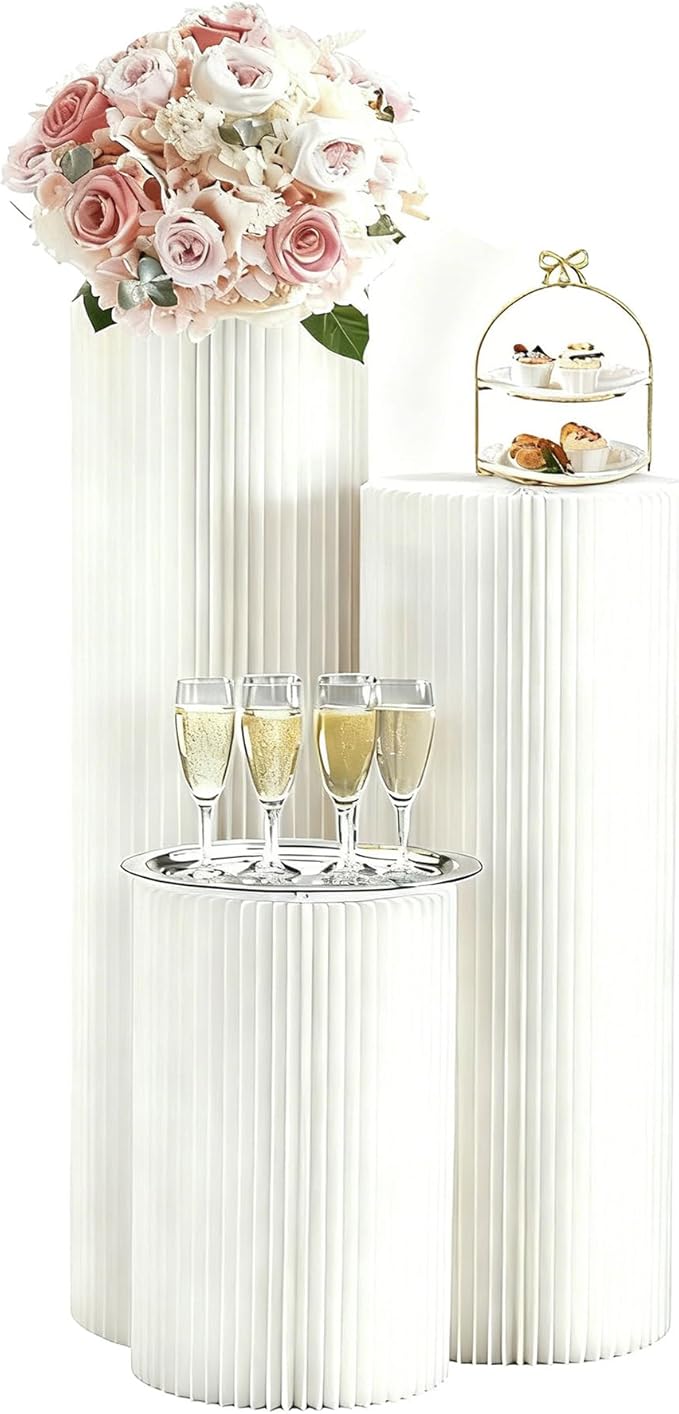 Cylinder Stands for Party Roman Pillar Stand Flower Cake Pedestal Stands for by Unknown