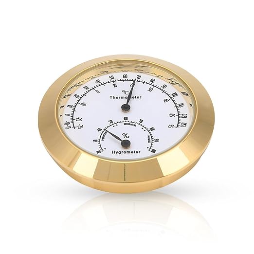 Guitar Violin Thermometer Hygrometer, Alloy Meter Temperature and Humidity - Image 5