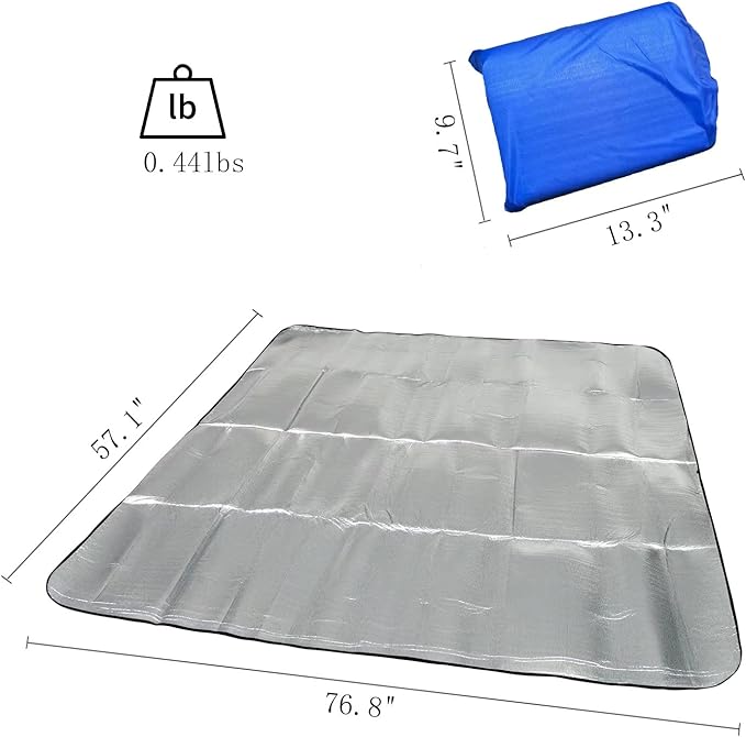 Wind Tour Outdoor Double-Sided Moisture-Proof Aluminum Foil Foam Pad Waterproof - Image 3