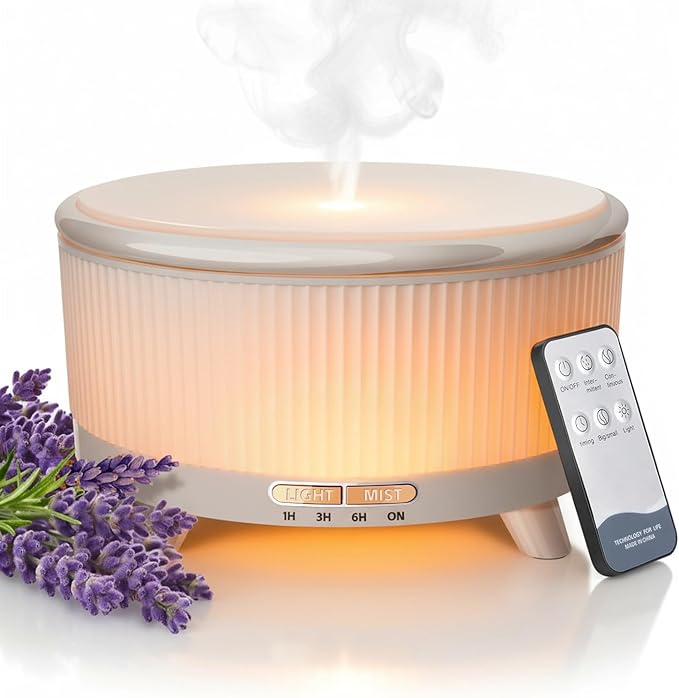 20-Hour Long-Lasting Aromatherapy, 500ML Large Essential Oil Diffuser: by YOUENKITY