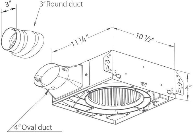 Delta BreezSlim SLM70H 13.1W Exhaust Bath Fan - Image 5