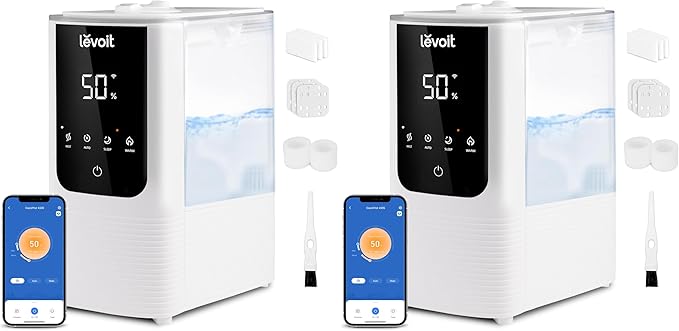 LEVOIT Humidifiers for Bedroom Home, Smart Warm and Cool Mist AirHumidifier for by Levoit