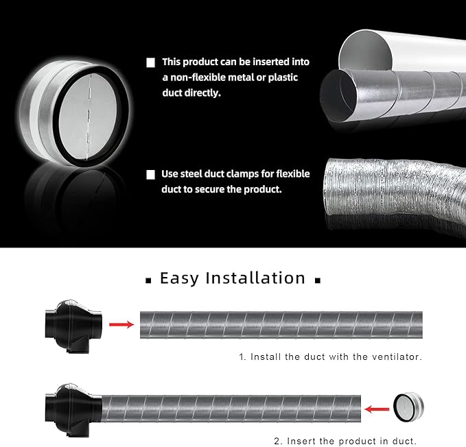 6-Inch Backdraft Damper Shutter Inline Spring Loaded - Image 6