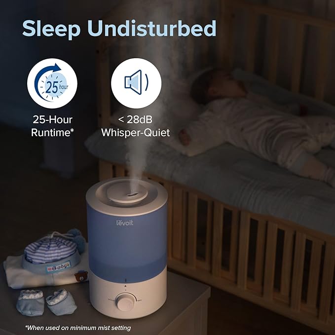 LEVOIT Dual 150 Humidifiers for Bedroom Large Room, 3L Cool Mist Top Fill - Image 6