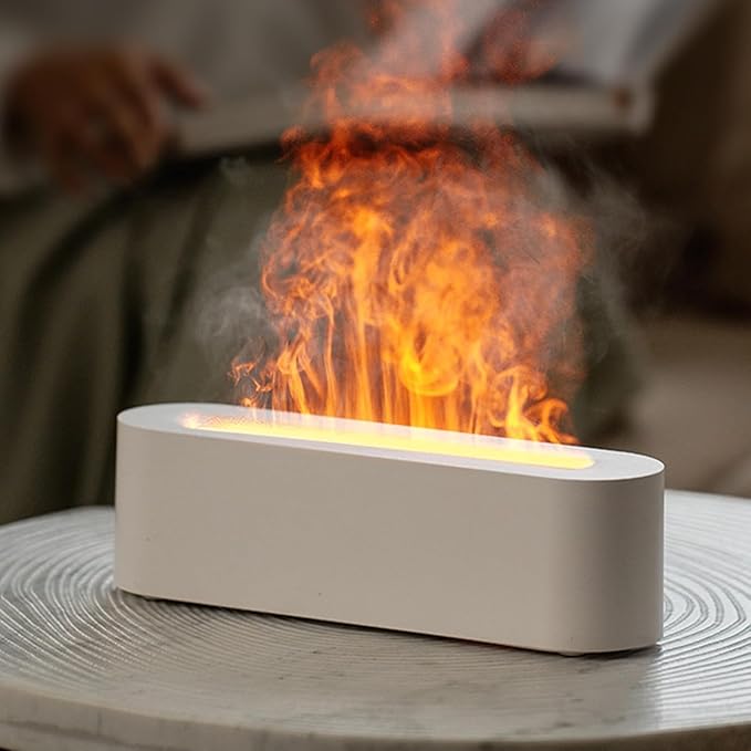 Essential Oil Diffuser, Fireplace Fire Flame Aromatherapy Diffuser, 150ml - Image 2