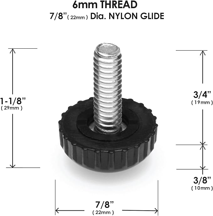 Slipstick Gorilla Outdoor Adjustable Furniture Levelers Weatherproof Screw in - Image 7