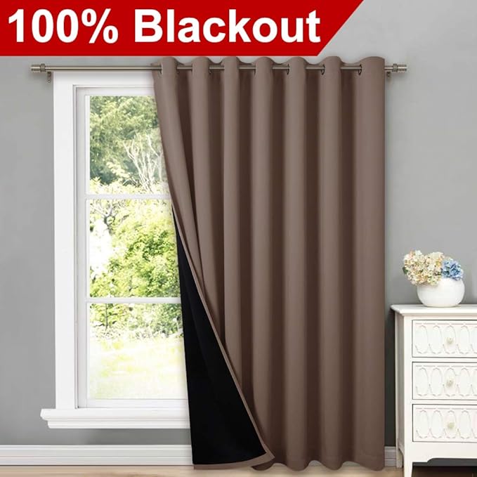 NICETOWN Thermal Insulated 100% Blackout Curtain, Noise Reducing Performance - Image 2