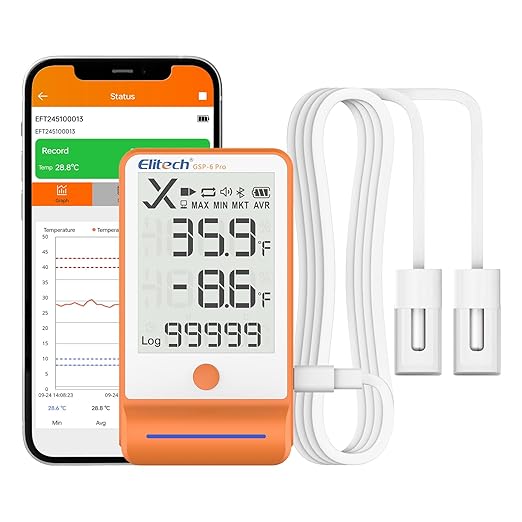 Elitech Bluetooth Thermometer Data Logger Temperature by Elitech