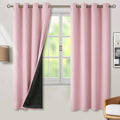 BGment Baby Pink 100% Blackout Curtains by BGment