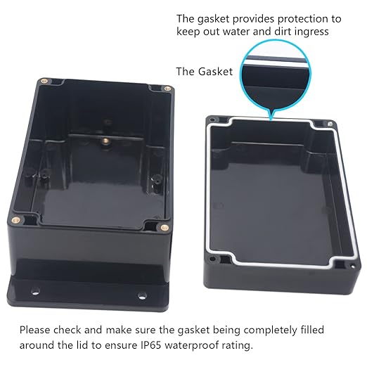 Junction Box, Zulkit Project Box Waterproof Dustproof IP65 ABS Universal - Image 4