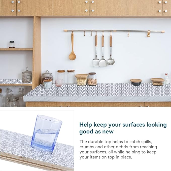 12" W x 120" L Floral Drawer and Shelf Liner - Image 3