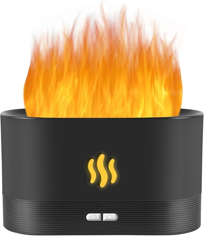 Flame Diffuser Humidifier-Auto Off 180ml Essential Oil Diffuser-2 Modes - Image 9