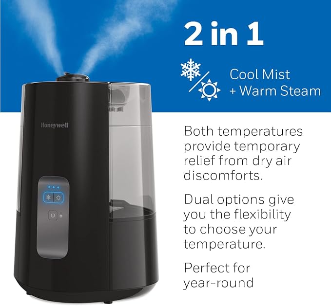 Honeywell Dual Comfort Cool + Warm Mist humidifier. Humidifier - Image 16