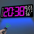 JoFomp 17.3" Large Digital Wall Clock, LED Digital Clock Large Display by JoFomp