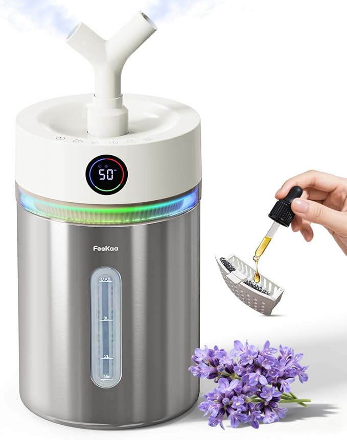 Feekaa Stainless Steel Humidifier, 4L/1Gal Cool Mist Humidifiers by Smallappliancesbigchange