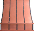 CT Copper Tailor Sloped Copper Vent Hood Island Mount, 1260 CFM Exhaust Fan by CTCopperTailor