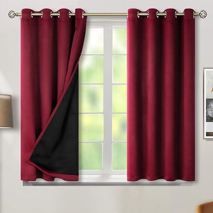BGment Short 100% Blackout Curtains by BGment