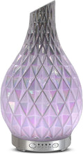 MAXWINER Essential Oil Diffuser Handmade Art Glass Aromatherapy Ultrasonic by MAXWINER