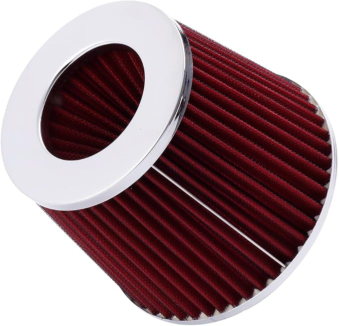 ID2.5" High Flow Inlet Cold Air Intake Cone Air Filter Replacement Clamp-On - Image 2