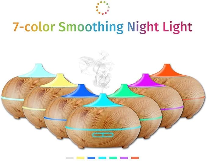 Aroma Essential Oil Diffuser, JoySusie 500ml Wood Grain Ultrasonic Cool Mist - Image 2