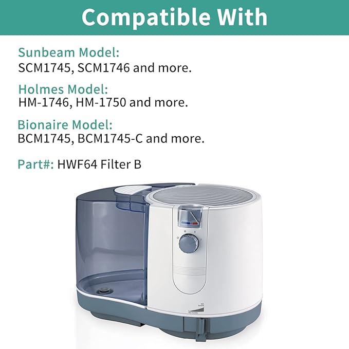 HWF64 Humidifier Filter for Sunbeam Humidifier Filter B, Long-Last & Sturdy - Image 2