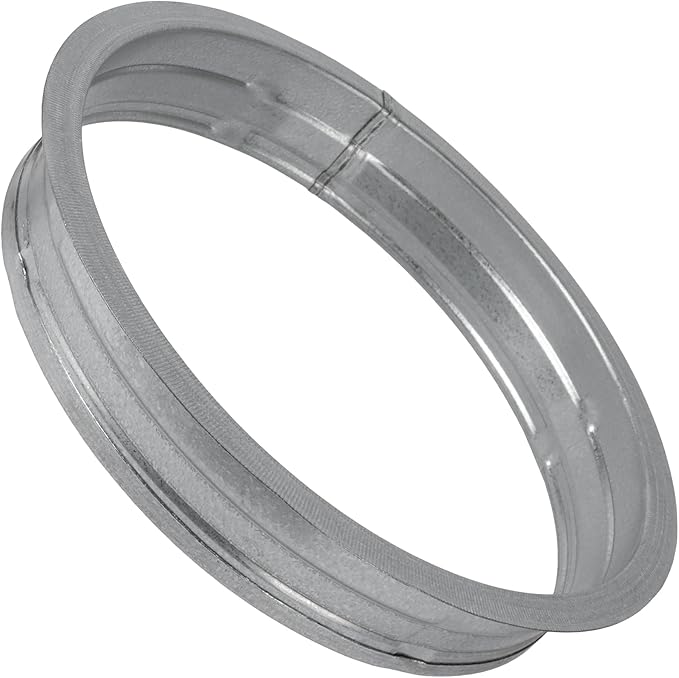 Vent Systems 8" Inch Metal Duct Connector Flange – Galvanized Steel Male-Fit - Image 7