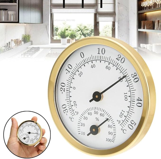 TEAMWILL Mini Analog Thermometer Hygrometer Humidity Meter Room Indoor - Image 5