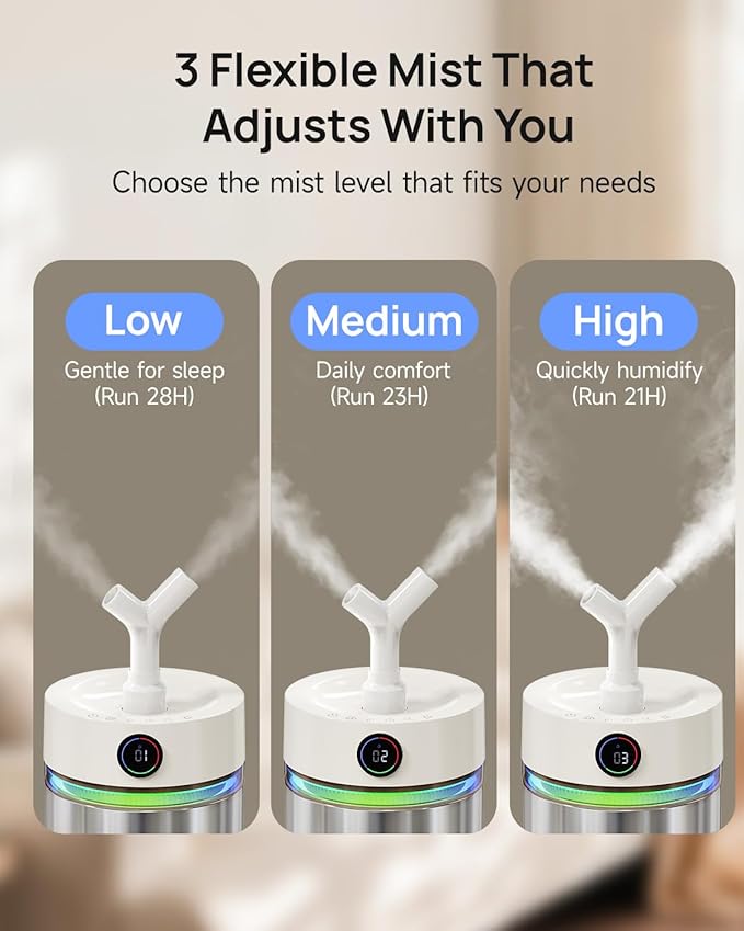 Feekaa Stainless Steel Humidifier Dishwasher Safe, 6L/1.6Gal Cool Mist - Image 7
