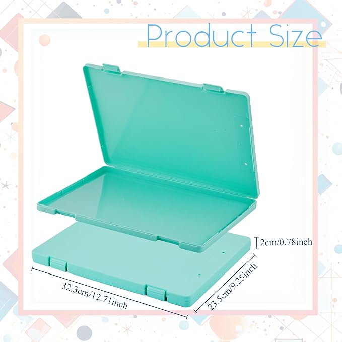 Zhanmai 4 Pcs A4 Paper Organizer Box, Plastic Scrapbook Paper Storage Box File - Image 2
