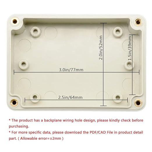 LeMotech Waterproof Dustproof IP65 ABS Plastic Junction Box Universal Electric - Image 5