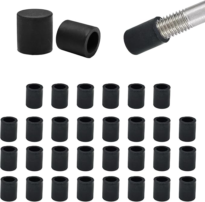 15/64" Silicone Chair Leg Floor Protectors, Rubber Chair Leg Caps, Non-Slip by EASYEAH
