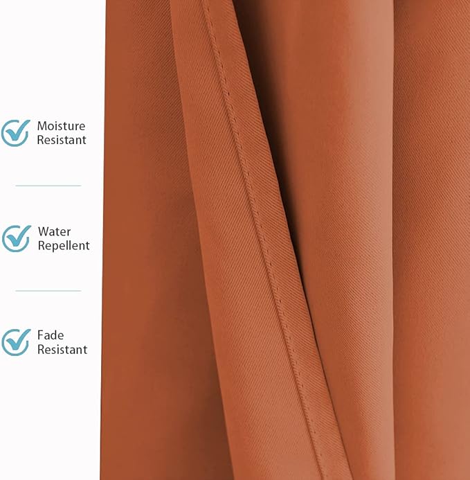 RYB HOME Outdoor Curtains Waterproof - Image 3