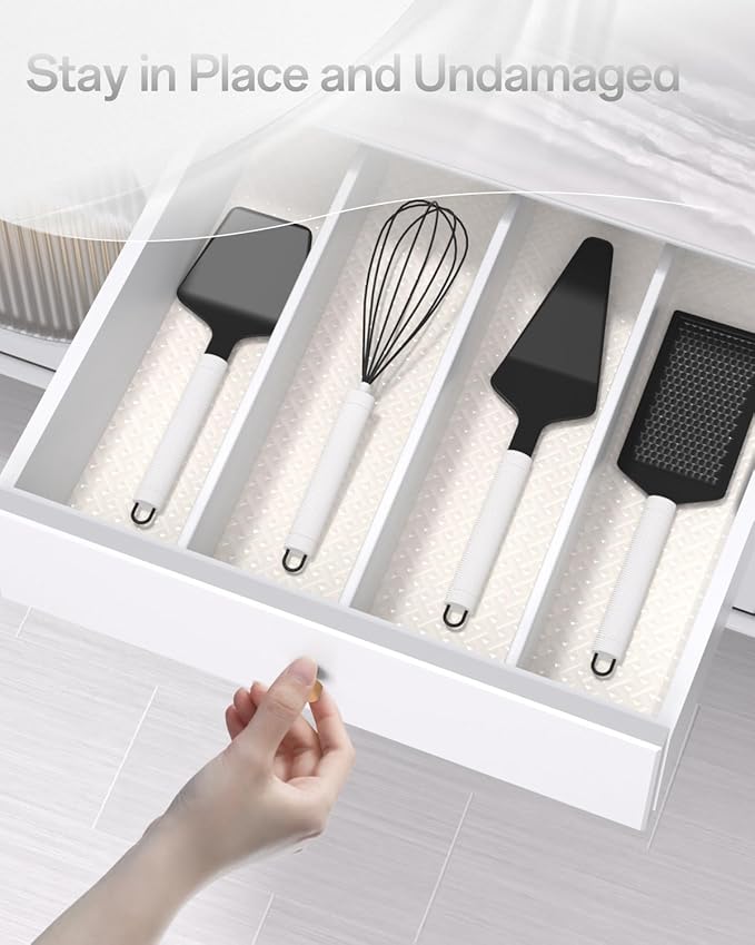 Shelf and Drawer Liner for Kitchen Cabinet, Non-Adhesive 12in x 240in - Image 8