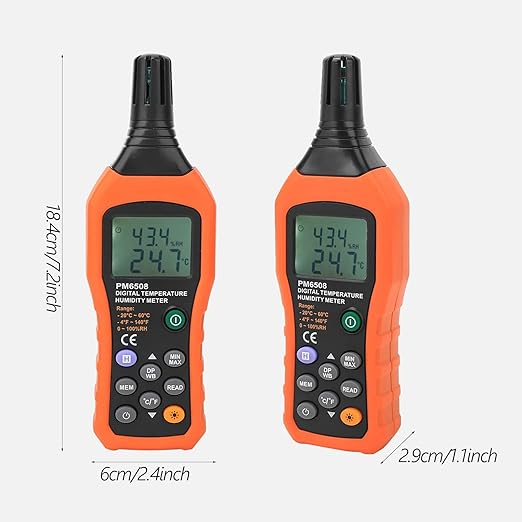 Digital Humidity and Temperature Meter MS6508 Handheld Portable Thermometer - Image 3