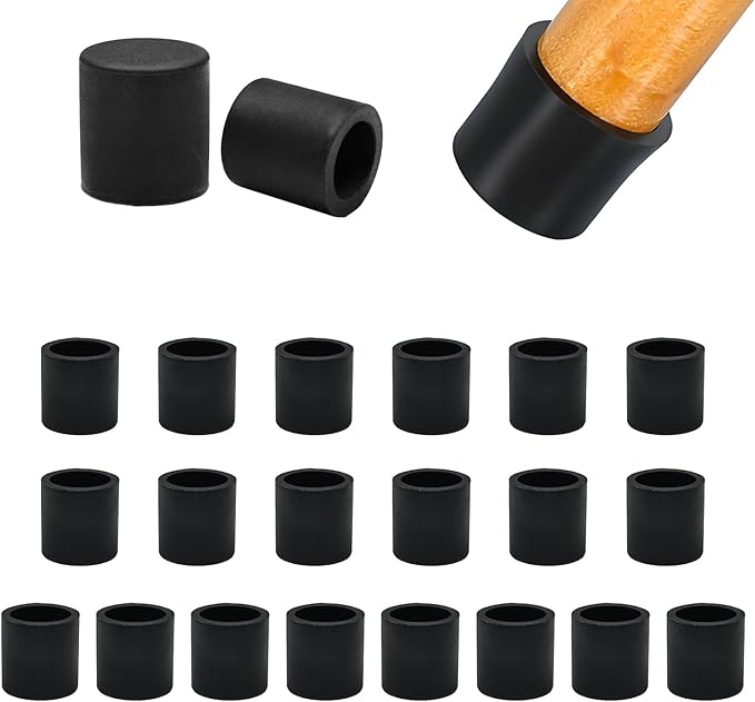 5/8" Silicone Chair Leg Floor Protectors, Rubber Chair Leg Caps, Non-Slip by EASYEAH