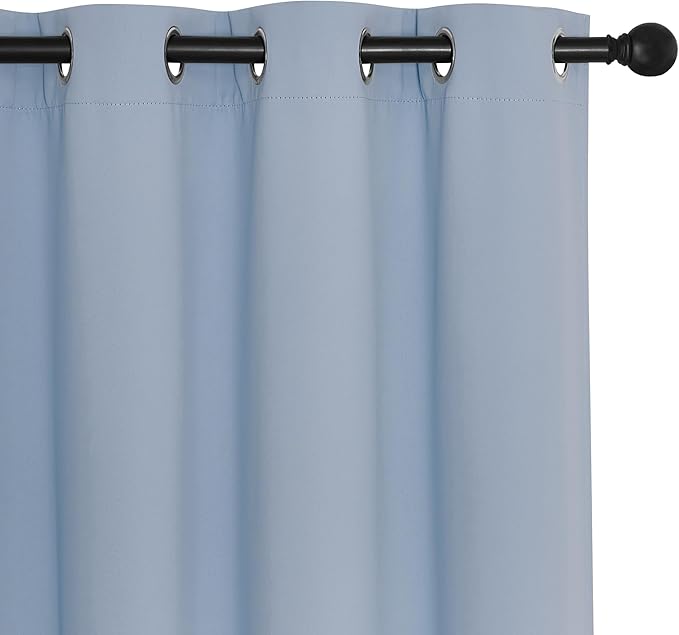 NICETOWN Vintage Blue Blackout Curtains - Image 7