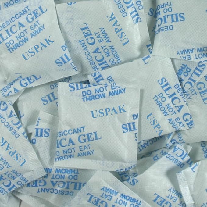 USPak Silica Gel Desiccant Packs 5 Gram 50 Packets Drying Agent Moisture by Sohler