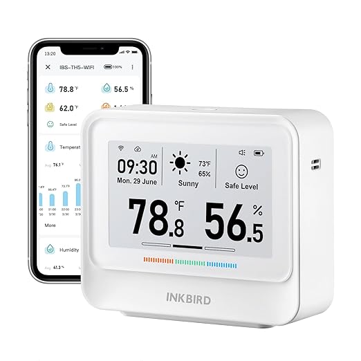 INKBIRD WiFi Thermometer Hygrometer, Temperature and Humidity Sensor by Inkbird