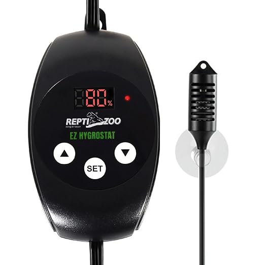 REPTI ZOO Reptile Digital Hygrometer Controller LED Humidistat Reptile Humidity by REPTIZOO