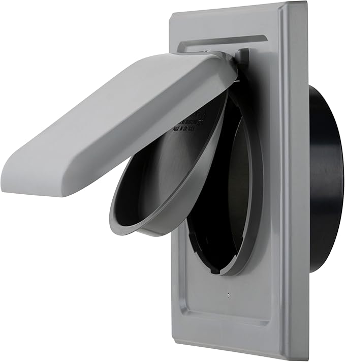 NO-PEST VENT, Exclusive Dual Door Dryer Vent Cover Outdoor 4 inch by No-PestVent