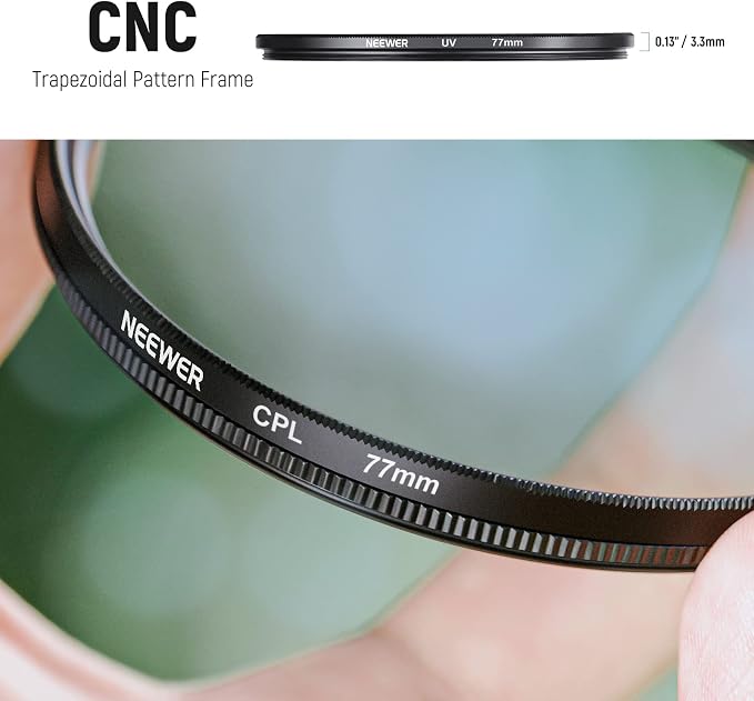 NEEWER 77mm ND2/4/8, UV/CPL/FLD Filter Kit - Image 5