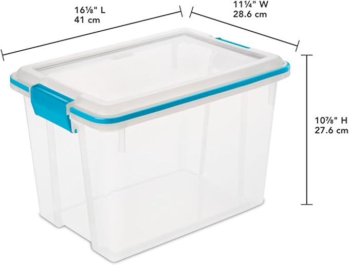 Sterilite 12-Pack Gasket Box, Weather-Resistant Storage Bins - Image 3