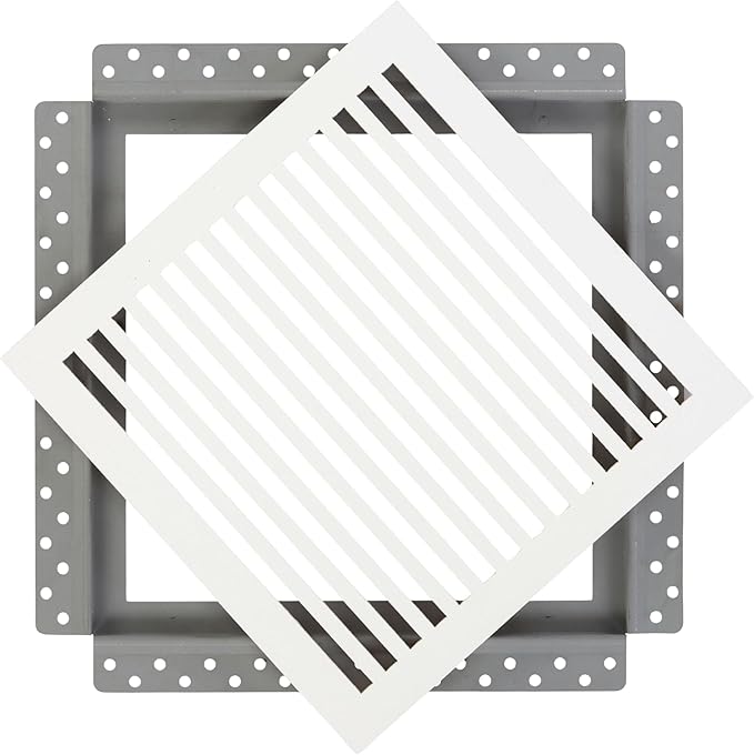 SilhouEase SE14 Magnetic Exhaust Fan Cover & Removable Return Vent, Flush Mount by LuxairyVents