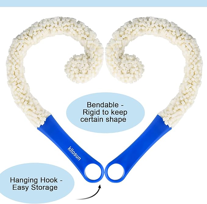 Bottle Cleaner 16.7" Bendable Long Foam Brush Cleaning Tools - Image 4