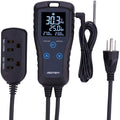 Digital Temperature Controller 2-Stage Thermostat Outlet Heating & Cooling Mode by SENSTREE