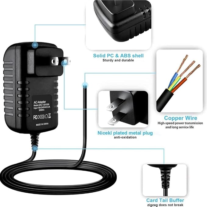 12V AC DC Adapter for Carnation Purivortex PX500 PX500-US Air Purifier 12VDC - Image 3