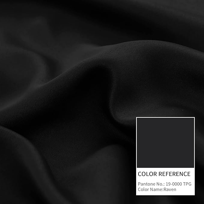 BGment Short Black Blackout Curtains 40 Inch Length 2 Panels, Thermal Insulated - Image 6