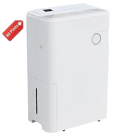 OLIXIS 5, 500 Sq. Ft Dehumidifier, 80 Pints Dehumidifier by OLIXIS